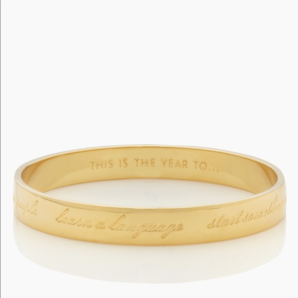 kate spade Jewelry - Kate Spade This Is the Year To ... Idiom Bangle
